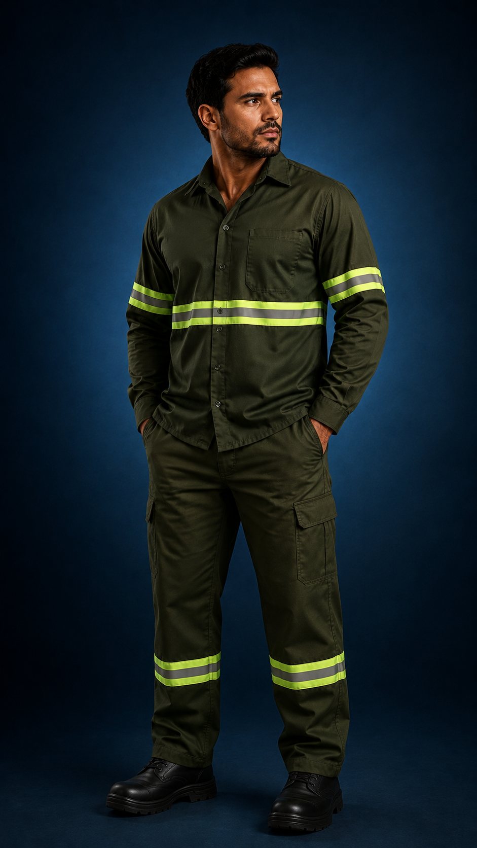 Profissional com uniforme operacional Brasil UP